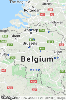 Belgium Dive site map