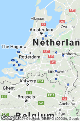 Netherlands Dive site map