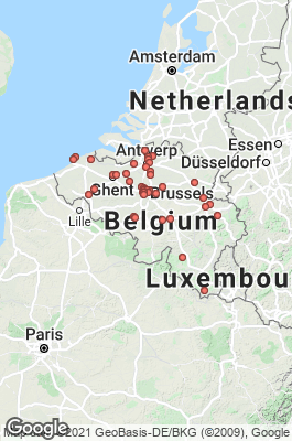 Belgium Divecenter map