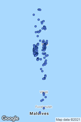 Maldives Dive site map