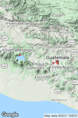 Guatemala Divecenter map