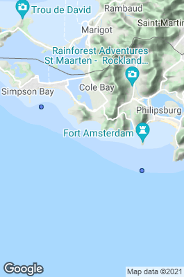 Sint Maarten Dive site map