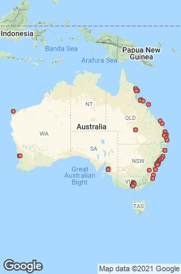 Australia Divecenter map