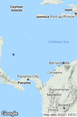 Colombia Dive site map