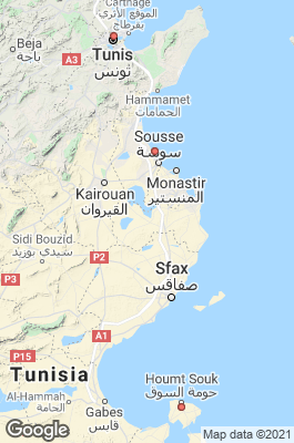 Tunisia Divecenter map