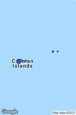 Cayman Islands Dive site map