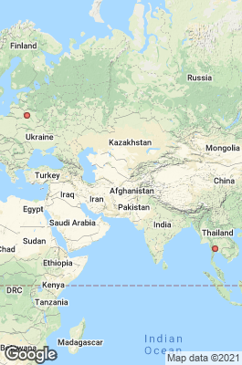 Belarus Divecenter map