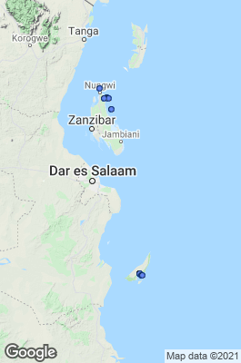 Tanzania Dive site map