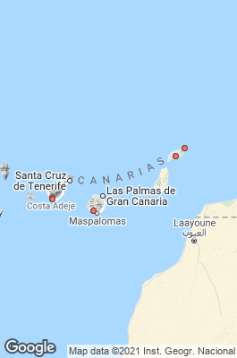 Canary Islands Divecenter map