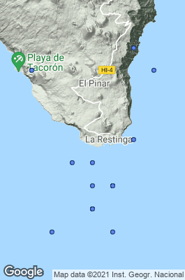 El Hierro Dive site map