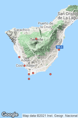 Tenerife Divecenter map