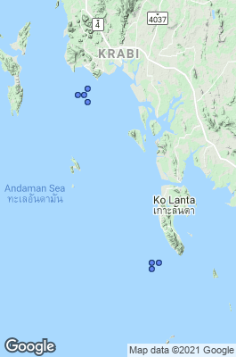 Krabi Dive site map