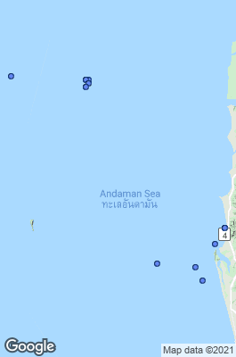 Khao Lak Dive site map