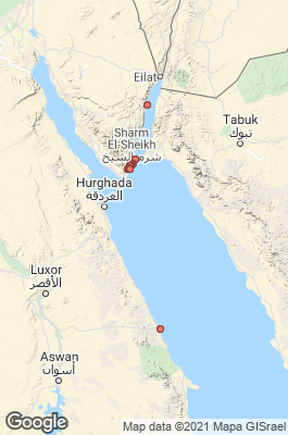 Tiran / Straits of Tiran Divecenter map
