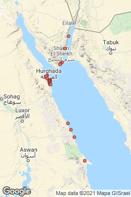 Hurghada Divecenter map