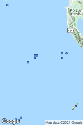 Lanta Island / Ko Lanta (Koh Lanta) Dive site map
