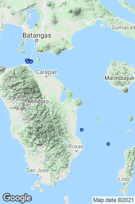 Mindoro Dive site map