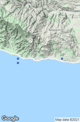 Sarangani Bay Islands Dive site map