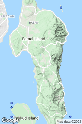 Davao Dive site map