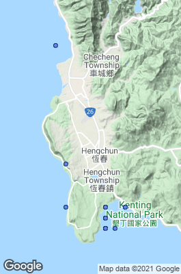 Kenting National Park Dive site map