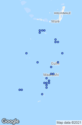 South Male Atoll Dive site map