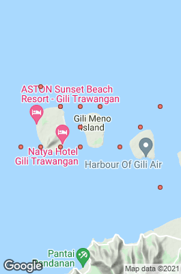 Gili Islands Divecenter map