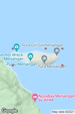 Menjangan Island Divecenter map