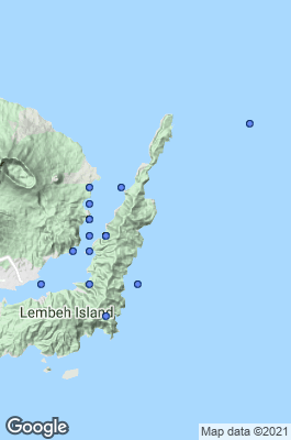 Pulau Lembeh Dive site map