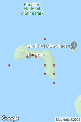 Bunaken Divecenter map