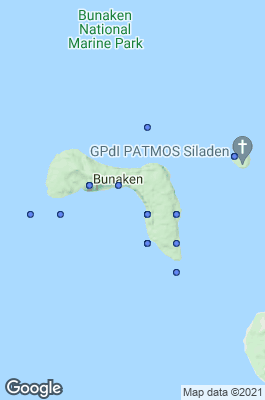 Bunaken Dive site map