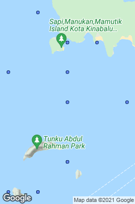 Tunku Abdul Rahman Marine Park Dive site map
