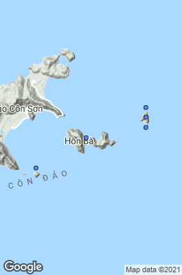 Con Dao Islands Dive site map