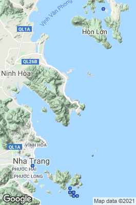 Nha Trang Dive site map