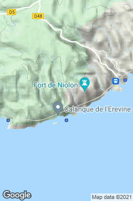 Niolon Dive site map
