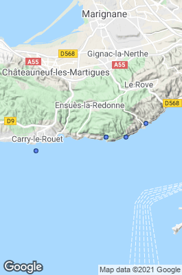Blue Coast Dive site map
