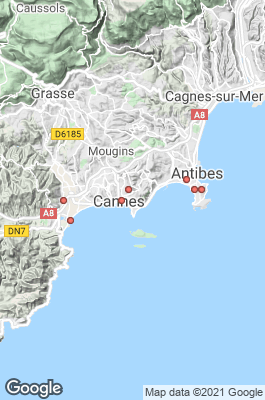 Cannes Divecenter map