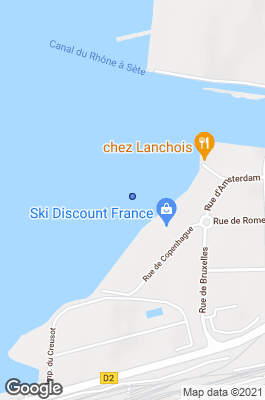 Frontignan Dive site map
