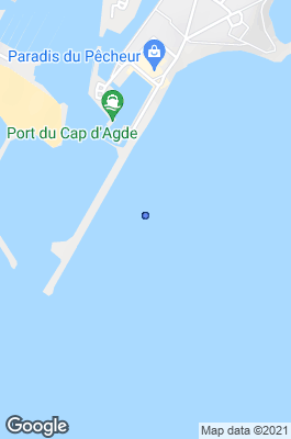 Agde Dive site map