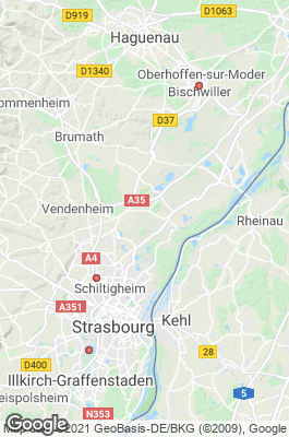 Alsace Divecenter map